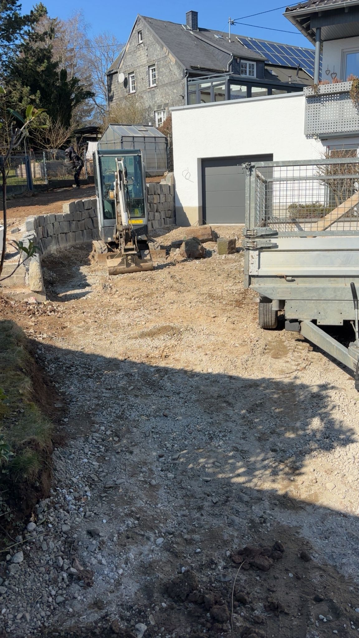 Bagger bei der Arbeit